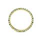 4 - Clarissa 2.00 mm Princess Cut Green Garnet and Diamond Eternity Band 