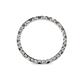 4 - Clarissa 2.00 mm Princess Cut Smoky Quartz and Diamond Eternity Band 