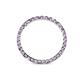 4 - Clarissa 2.00 mm Princess Cut Amethyst and Diamond Eternity Band 