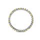 4 - Clarissa 2.00 mm Princess Cut Yellow Sapphire and Diamond Eternity Band 