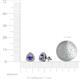 4 - Alkina Iolite and Diamond Stud Earrings 