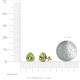 4 - Alkina Peridot and Diamond Stud Earrings 