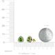 4 - Alkina Green Garnet and Diamond Stud Earrings 