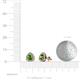 4 - Alkina Green Garnet and Diamond Stud Earrings 