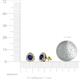4 - Alkina Blue Sapphire and Diamond Stud Earrings 