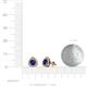4 - Alkina Blue Sapphire and Diamond Stud Earrings 