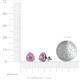 4 - Alkina Pink Sapphire and Diamond Stud Earrings 