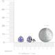 4 - Alkina Tanzanite and Diamond Stud Earrings 