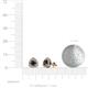 4 - Alkina Black and White Diamond Stud Earrings 