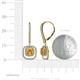 3 - Turia Citrine and Diamond Double Halo Dangling Earrings 