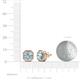 4 - Kaia Aquamarine and Diamond Halo Stud Earrings 