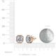 4 - Kaia Diamond Halo Stud Earrings 