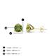 4 - Pema 4mm (0.63 ctw) Peridot Martini Solitaire Stud Earrings 