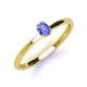 3 - Orla Oval Cut Tanzanite Solitaire Engagement Ring 
