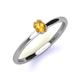 3 - Orla Oval Cut Citrine Solitaire Engagement Ring 