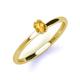 3 - Orla Oval Cut Citrine Solitaire Engagement Ring 