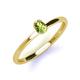 3 - Orla Oval Cut Peridot Solitaire Engagement Ring 