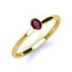 3 - Orla Oval Cut Rhodolite Garnet Solitaire Engagement Ring 