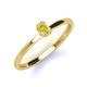 3 - Orla Oval Cut Yellow Sapphire Solitaire Engagement Ring 