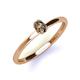 3 - Orla Oval Cut Smoky Quartz Solitaire Engagement Ring 