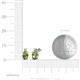 3 - Ailey Peridot and Diamond Two Stone Stud Earrings 