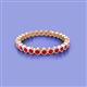 2 - Zhuri 2.00 mm Ruby Eternity Band 