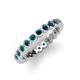 3 - Zhuri 2.40 mm Blue Diamond Eternity Band 