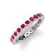 3 - Zhuri 2.40 mm Ruby Eternity Band 