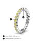 4 - Zhuri 2.40 mm Yellow Diamond Eternity Band 