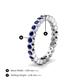 4 - Zhuri 2.40 mm Blue Sapphire Eternity Band 