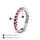 4 - Zhuri 2.40 mm Ruby Eternity Band 