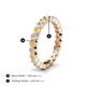 4 - Zhuri 2.40 mm Yellow and White Diamond Eternity Band 