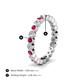4 - Zhuri 2.40 mm Ruby and Diamond Eternity Band 