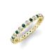 3 - Zhuri 2.00 mm Blue Diamond and White Lab Grown Diamond Eternity Band 