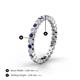 4 - Zhuri 2.00 mm Blue Sapphire and Lab Grown Diamond Eternity Band 