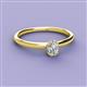 2 - Orla Oval Cut Diamond Solitaire Engagement Ring 