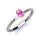 3 - Orla Oval Cut Pink Sapphire Solitaire Engagement Ring 