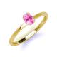 3 - Orla Oval Cut Pink Sapphire Solitaire Engagement Ring 