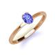3 - Orla Oval Cut Tanzanite Solitaire Engagement Ring 