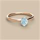 2 - Orla Oval Cut Aquamarine Solitaire Engagement Ring 