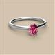 2 - Orla Oval Cut Pink Tourmaline Solitaire Engagement Ring 