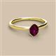 2 - Orla Oval Cut Rhodolite Garnet Solitaire Engagement Ring 