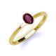 3 - Orla Oval Cut Rhodolite Garnet Solitaire Engagement Ring 