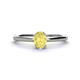 1 - Orla Oval Cut Yellow Sapphire Solitaire Engagement Ring 