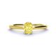 1 - Orla Oval Cut Yellow Sapphire Solitaire Engagement Ring 