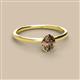2 - Orla Oval Cut Smoky Quartz Solitaire Engagement Ring 