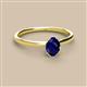 2 - Orla Oval Cut Blue Sapphire Solitaire Engagement Ring 