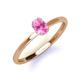3 - Orla Oval Cut Pink Sapphire Solitaire Engagement Ring 