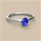 2 - Orla Oval Cut Tanzanite Solitaire Engagement Ring 