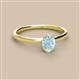 2 - Orla Oval Cut Aquamarine Solitaire Engagement Ring 